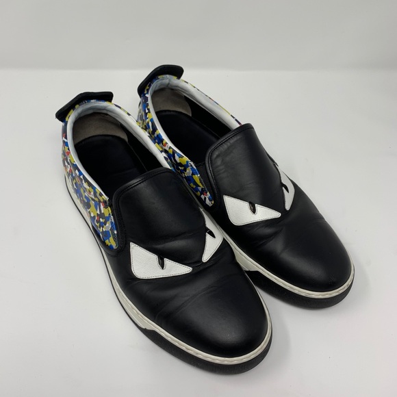 Fendi Other - Authentic Fendi Monster Calfskin Slip-Ons